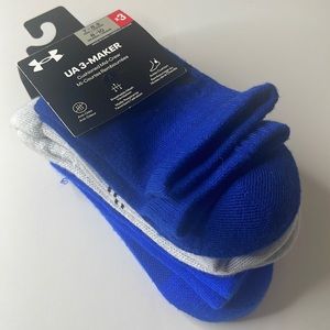 Under Armour UA 3-Maker 3 Pairs Socks Medium Blue